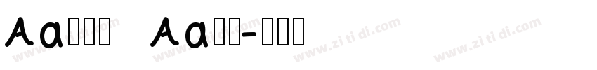 Aa金牛座   Aa字库字体转换